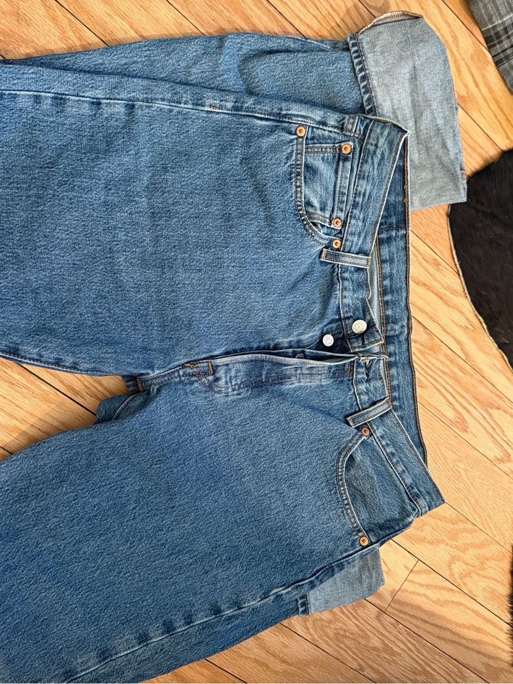 Levi's Straight Fit Blue Denim Jeans